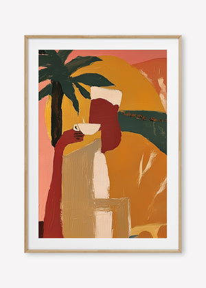 Morning Ritual Right (Portrait) art print - by SubTropic Art