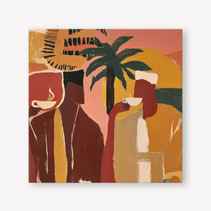 Morning Ritual (Square) art print - by SubTropic Art
