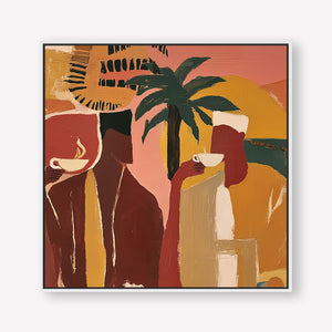 Morning Ritual (Square) art print - by SubTropic Art