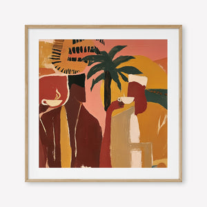 Morning Ritual (Square) art print - by SubTropic Art
