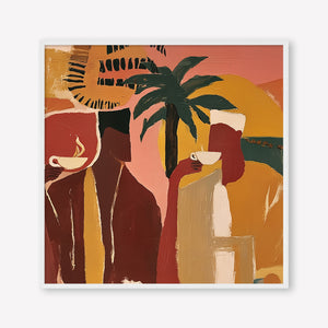 Morning Ritual (Square) art print - by SubTropic Art