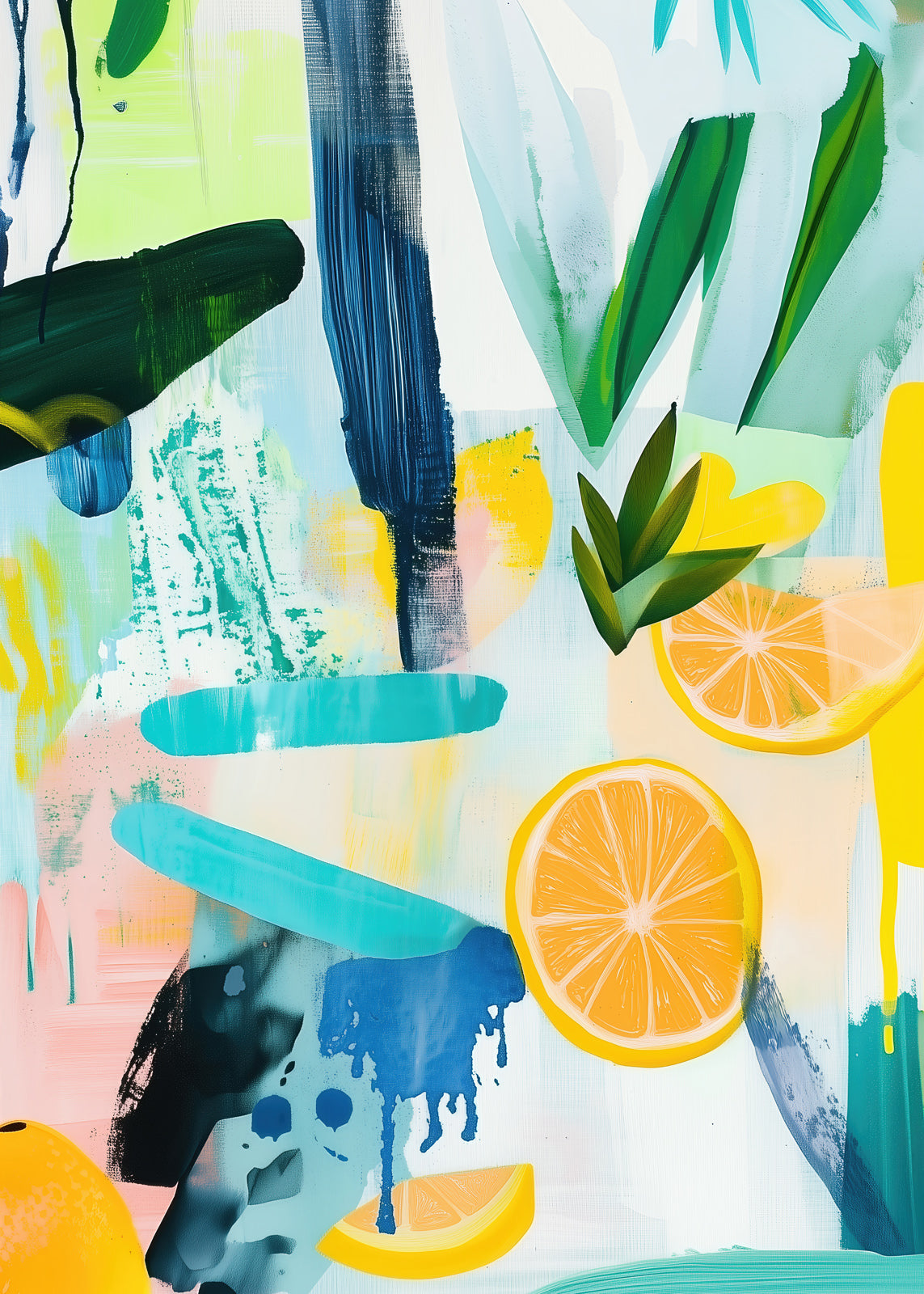 Orange Drips (Portrait)