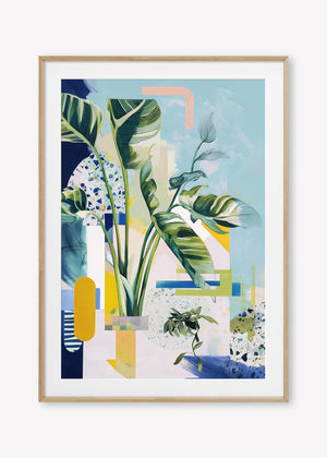 Paradise in Focus (Portrait) - Print Framed with Border Oak - SubTropic Art