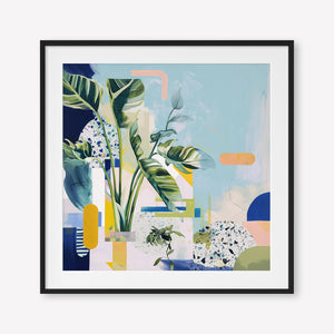 Paradise in Focus (Square) - Print Framed with Border Black - SubTropic Art