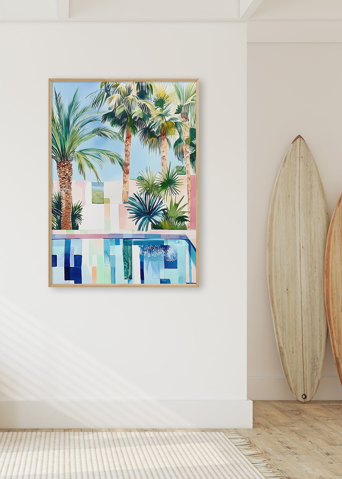 Poolside Serenity (Portrait)