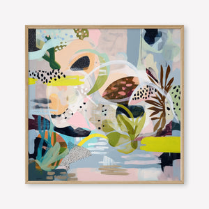 Submerged Tranquillity (Square) - Print Framed Oak - SubTropic Art
