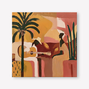 Sunset Serenades (Square) art print - by SubTropic Art