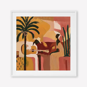 Sunset Serenades (Square) art print - by SubTropic Art