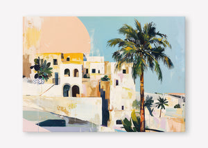 Sunset Shore (Landscape) - Canvas Stretched No frame - SubTropic Art