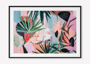 That's Vibey (Landscape) - Print Framed with Border Black - SubTropic Art