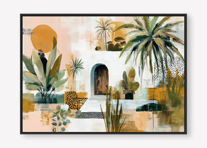 The Sanctuary (Landscape) - Canvas Box Framed Black - SubTropic Art