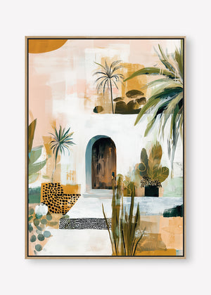 The Sanctuary (Portrait) - Canvas Box Framed Oak - SubTropic Art