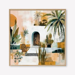 The Sanctuary (Square) - Print Framed Oak - SubTropic Art