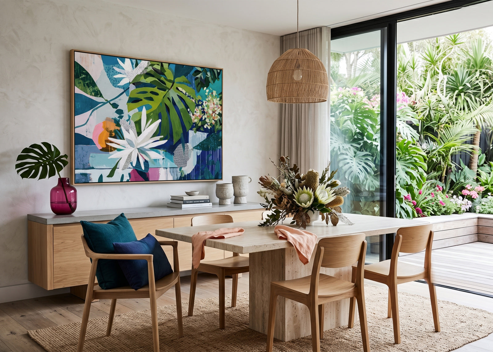 Tropical Bloomhapsody (Landscape) - - SubTropic Art