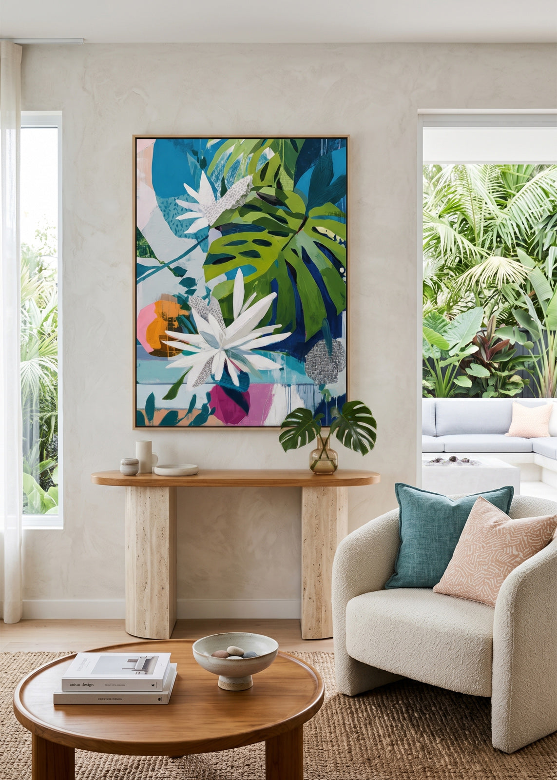 Tropical Bloomhapsody (Portrait) - - SubTropic Art