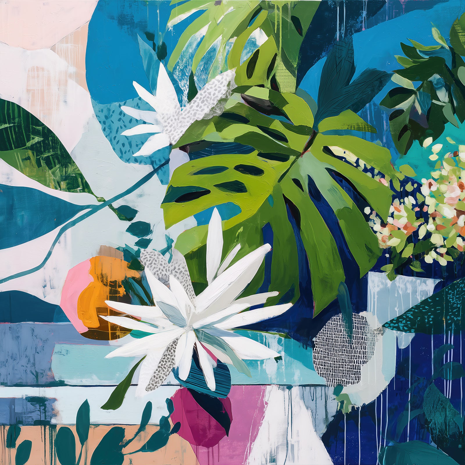 Tropical Bloomhapsody (Square)