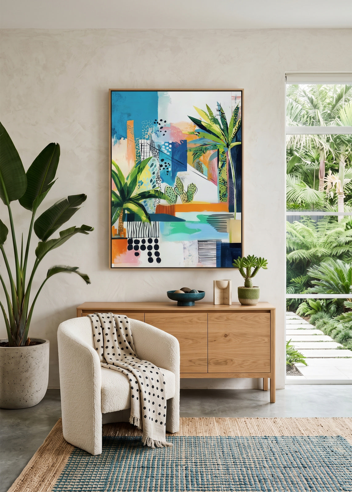 Tropical Cityscape (Portrait) - - SubTropic Art