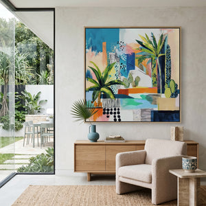 Tropical Cityscape (Square) - - SubTropic Art
