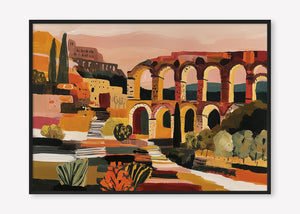 Arched in Time (Landscape) art print -  by SubTropic Art