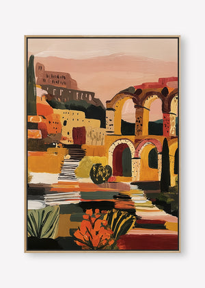 Arched in Time (Portrait) art print -  by SubTropic Art