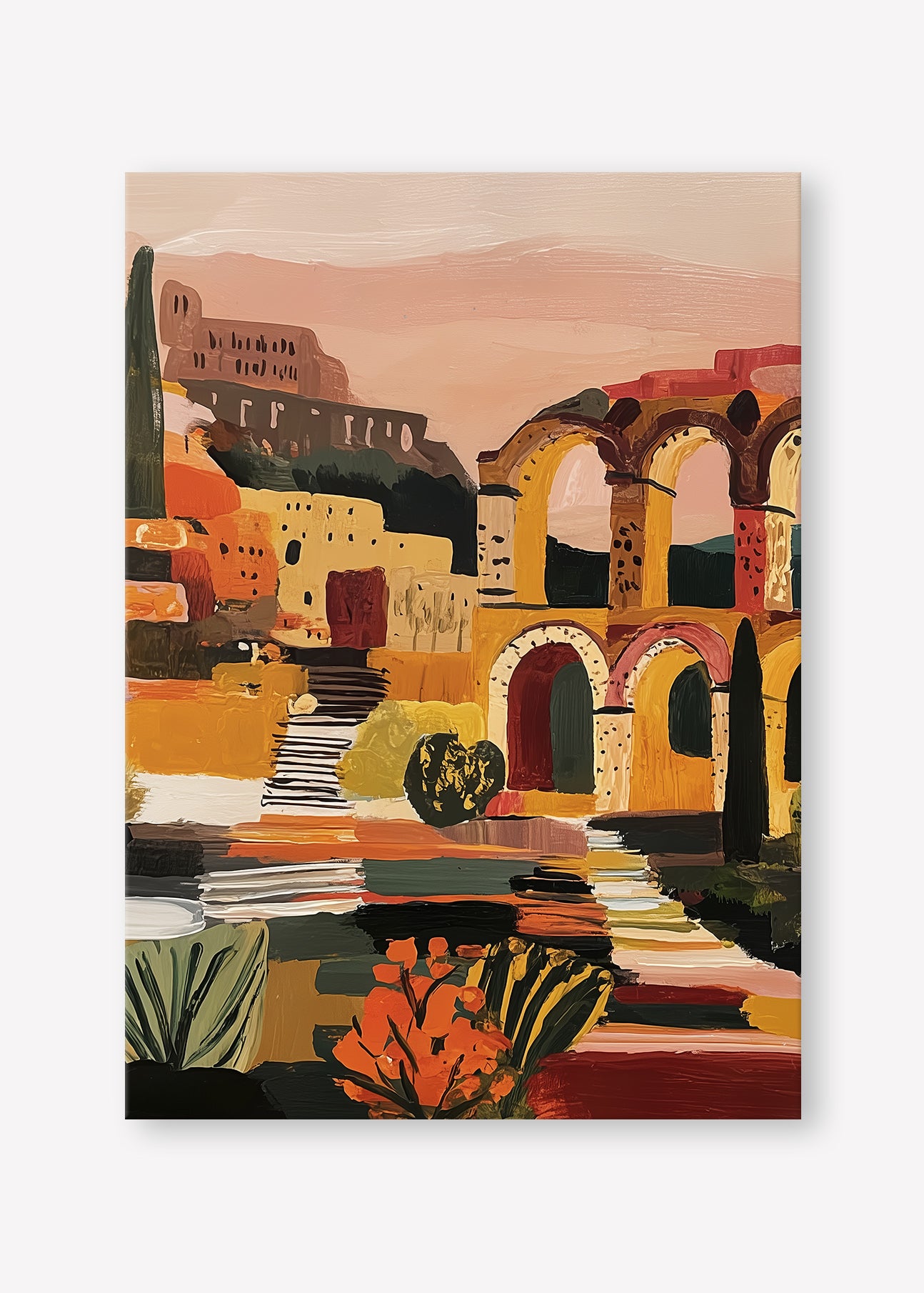 Arched in Time (Portrait) art print -  by SubTropic Art