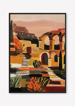 Arched in Time (Portrait) art print -  by SubTropic Art