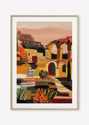 Arched in Time (Portrait) art print -  by SubTropic Art