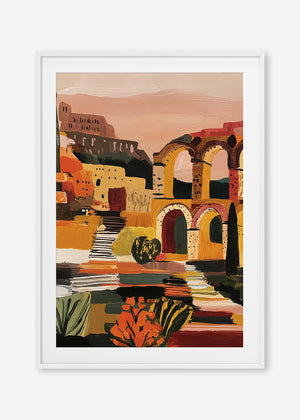 Arched in Time (Portrait) art print -  by SubTropic Art
