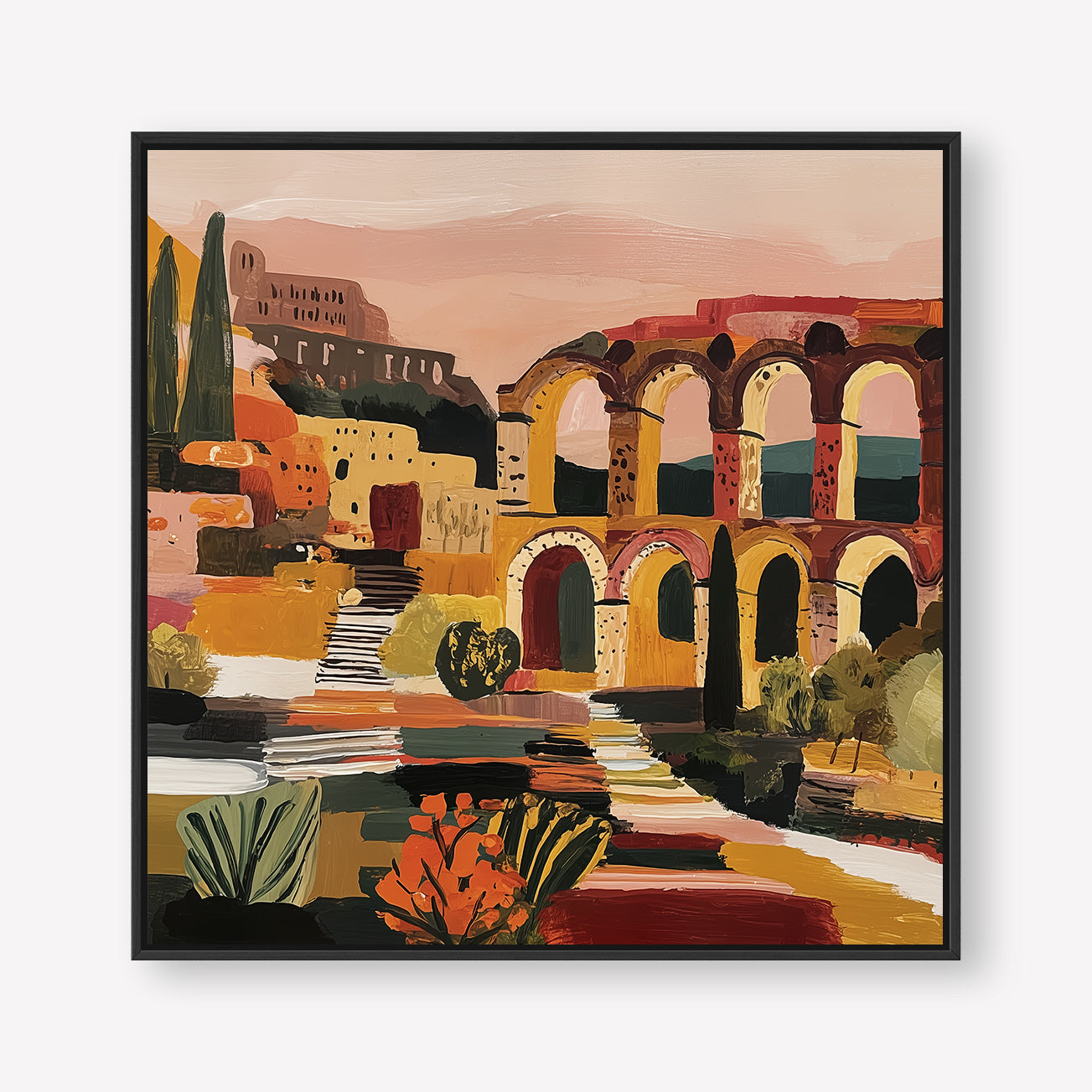 Arched in Time (Square) art print -  by SubTropic Art