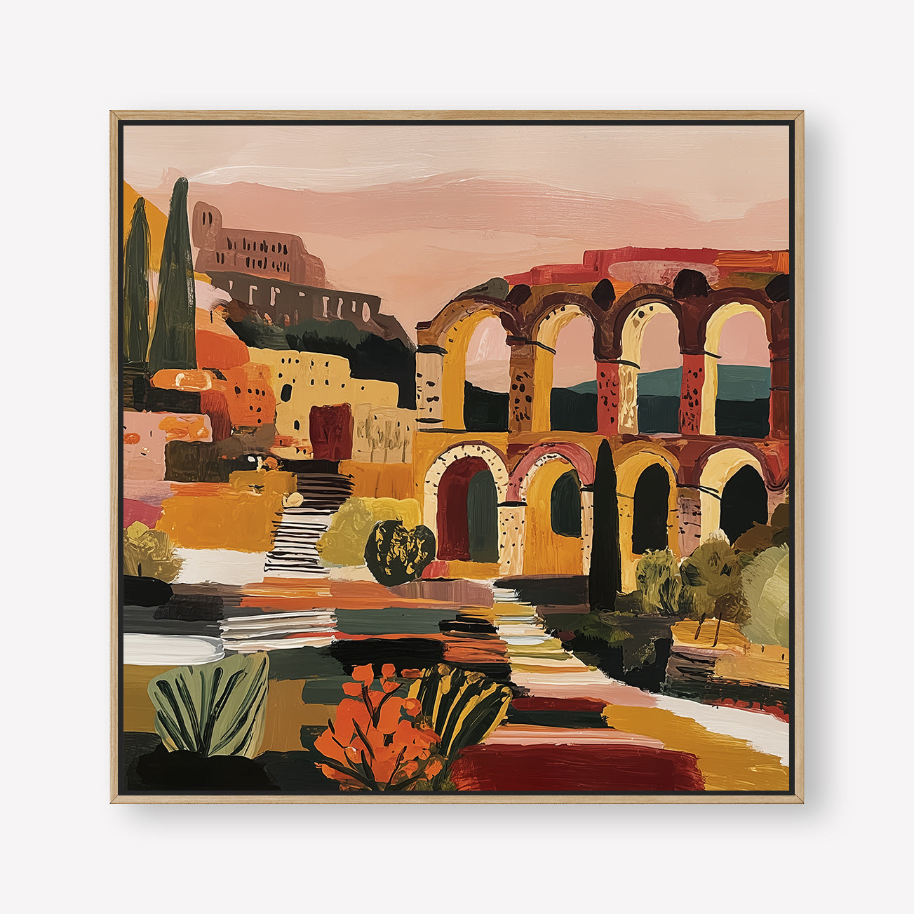 Arched in Time (Square) art print -  by SubTropic Art
