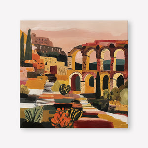 Arched in Time (Square) art print -  by SubTropic Art