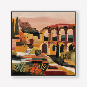 Arched in Time (Square) art print -  by SubTropic Art