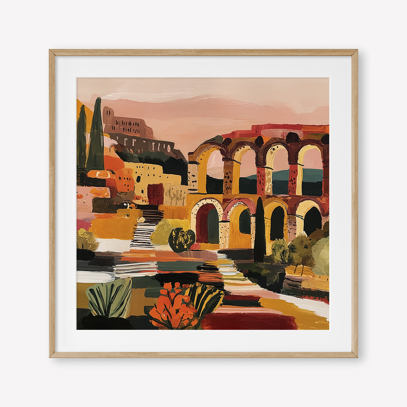 Arched in Time (Square) art print -  by SubTropic Art