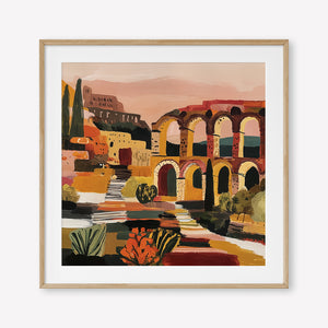 Arched in Time (Square) art print -  by SubTropic Art