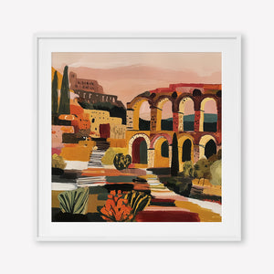 Arched in Time (Square) art print -  by SubTropic Art