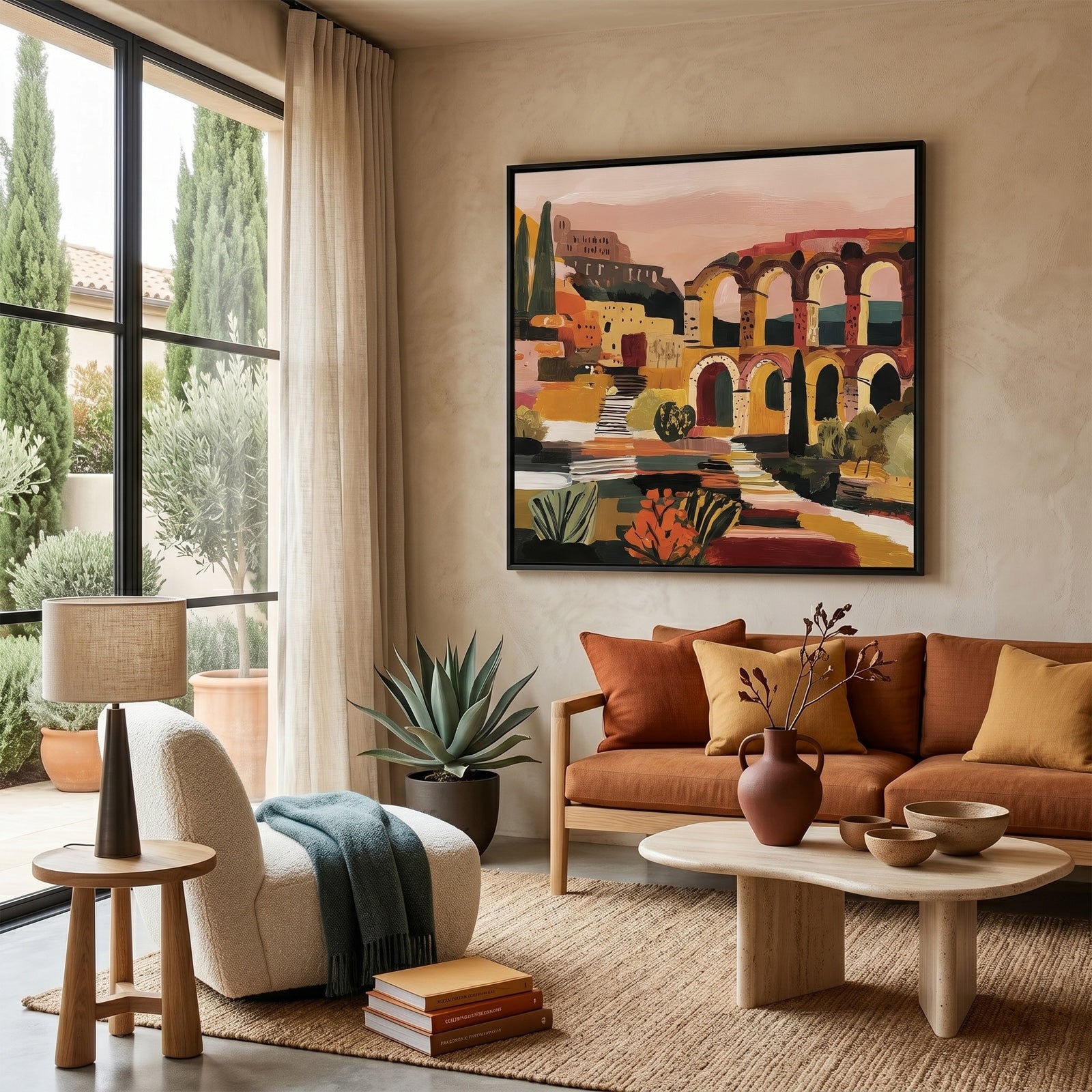 Arched in Time (Square) art print -  by SubTropic Art