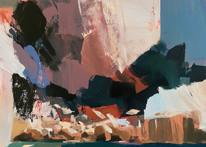 Beneath the Cliffs (Landscape) - Print Unframed No frame - SubTropic Art