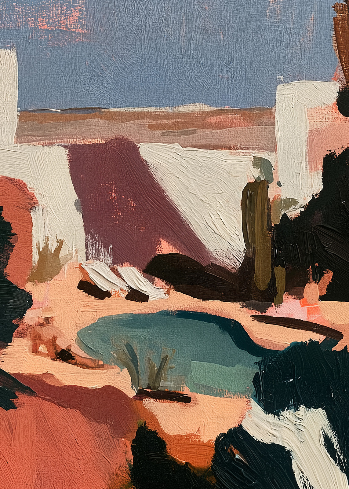 Desert Hideaway (Portrait) - Print Unframed No frame - SubTropic Art