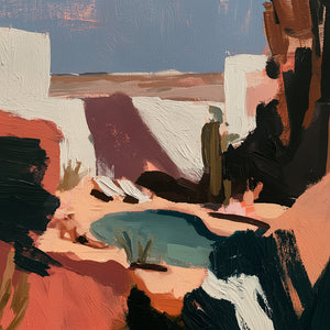 Desert Hideaway (Square) - Print Unframed No frame - SubTropic Art