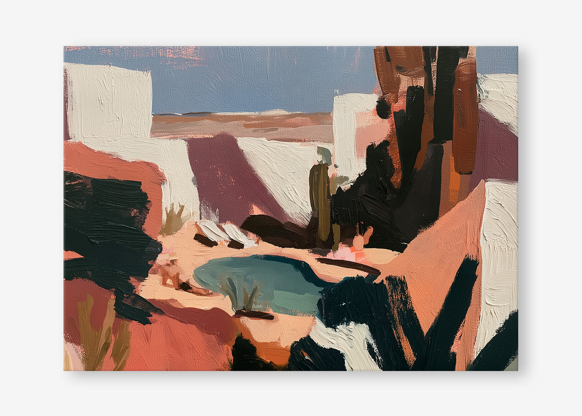 Desert Hideaway (Landscape) - Canvas Stretched No frame - SubTropic Art