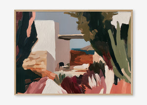 Mediterranean Moments (Landscape) - Print Framed Oak - SubTropic Art