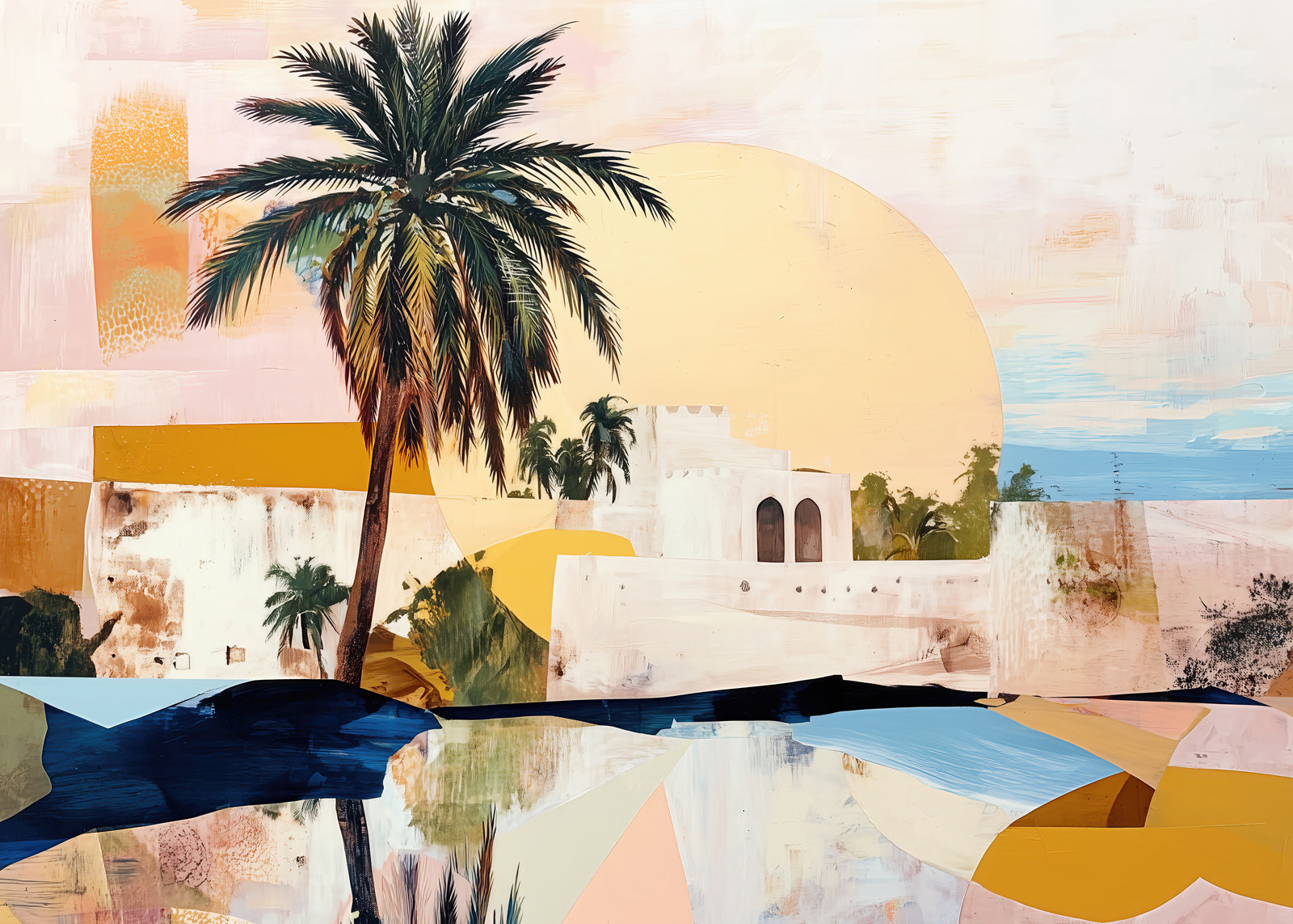 Morning Oasis (Landscape)