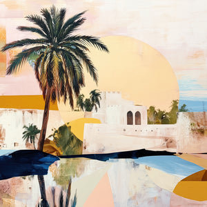 Morning Oasis (Square) - Print Unframed No frame - SubTropic Art