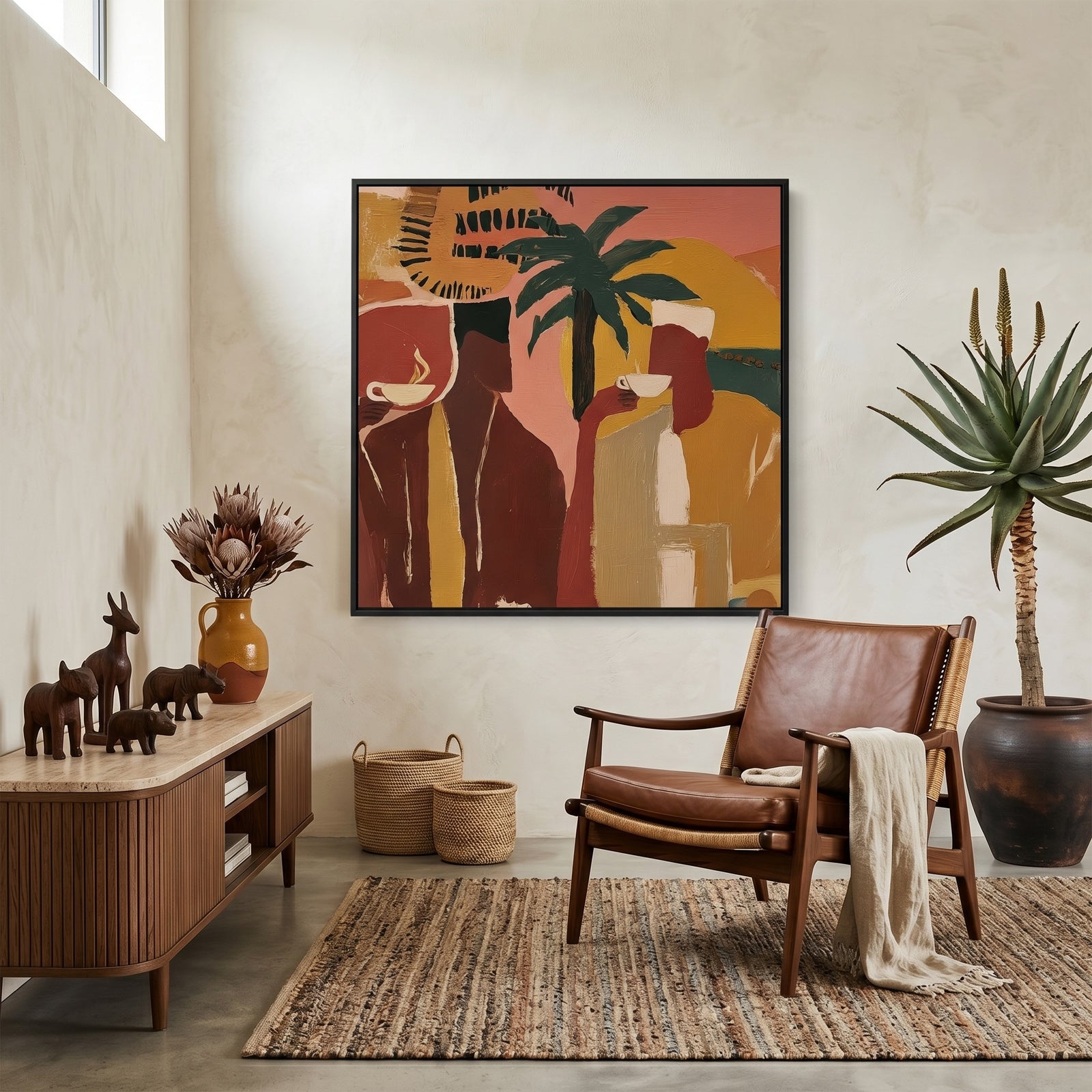 Morning Ritual (Square) art print -  by SubTropic Art