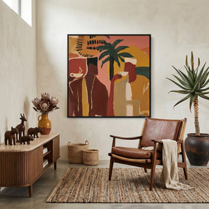 Morning Ritual (Square) art print -  by SubTropic Art