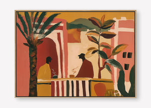 Morning Tea (Landscape) art print -  by SubTropic Art