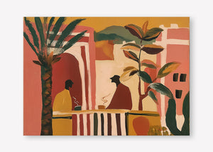 Morning Tea (Landscape) art print -  by SubTropic Art