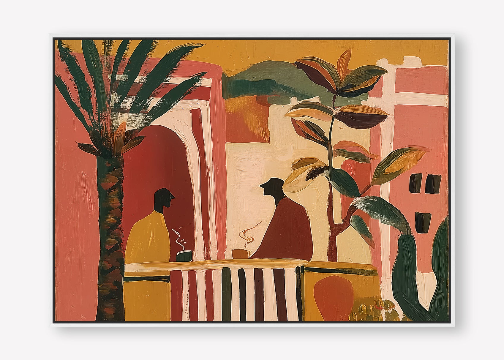 Morning Tea (Landscape) art print -  by SubTropic Art