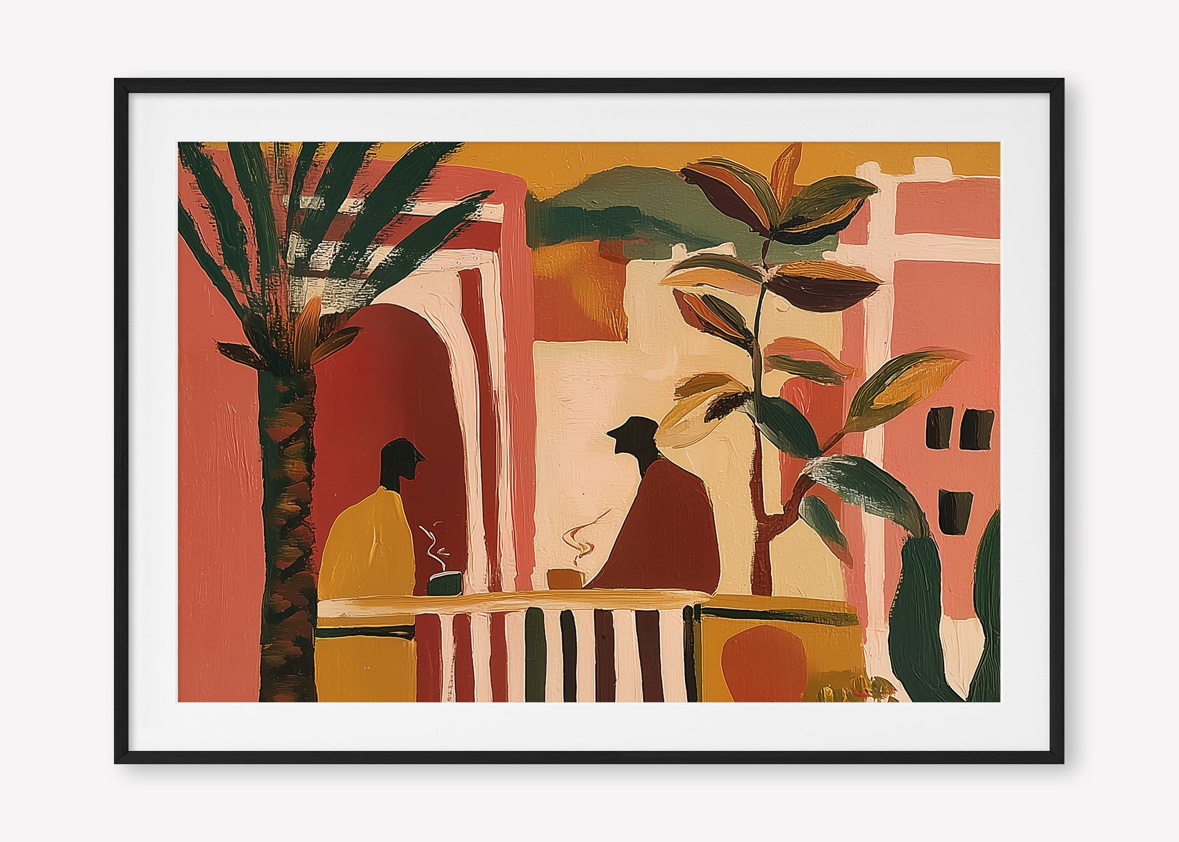 Morning Tea (Landscape) art print -  by SubTropic Art
