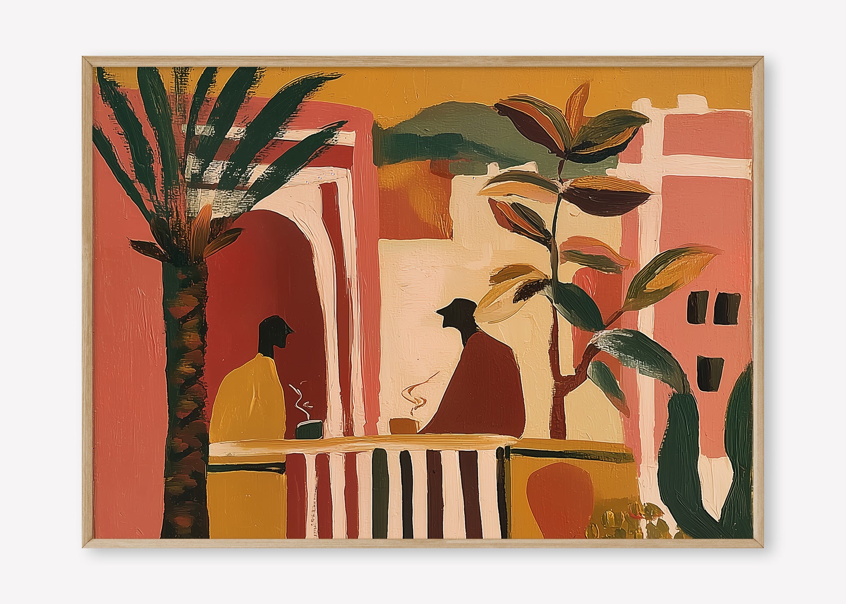 Morning Tea (Landscape) art print -  by SubTropic Art